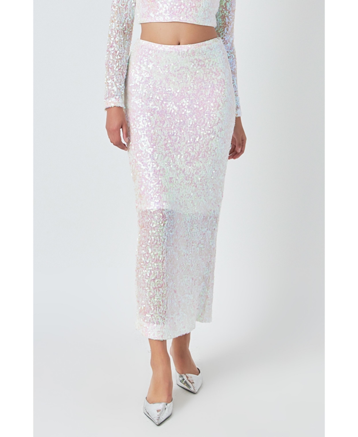 endless rose Women's Sequins Maxi Skirt
