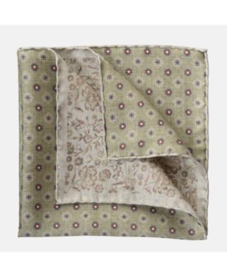 Men's Pascal - Double Sided Silk Pocket Square for Men