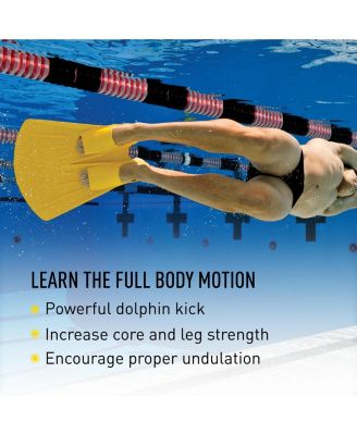 Foil Monofin - Rubber Swim Fin for Adults, Strengthens Legs & Core