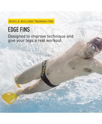 Edge Swim Fins - 100% Silicone, Form & Strength, Size L