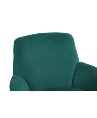 Emerald Velvet Swivel Barrel Chair