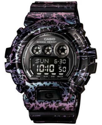 G-Shock - Men's Digital Black Polarized Resin Strap Watch 58x54mm GDX6900PM-1