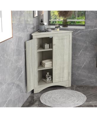  17 x 17 x 31 inches Adjustable Shelf Bathroom Storage Cabinet