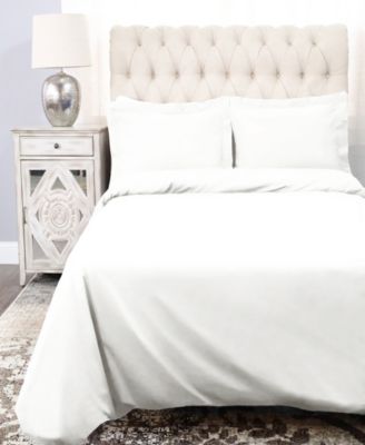 300-TC Crisp Cotton Percale Lightweight Duvet Cover Set, Full/Queen