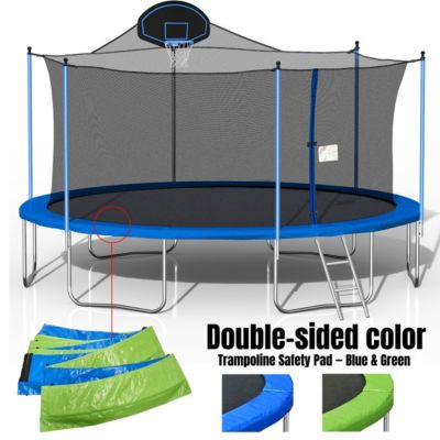 16FT Trampoline with Basketball Hoop & Safety Enclosure