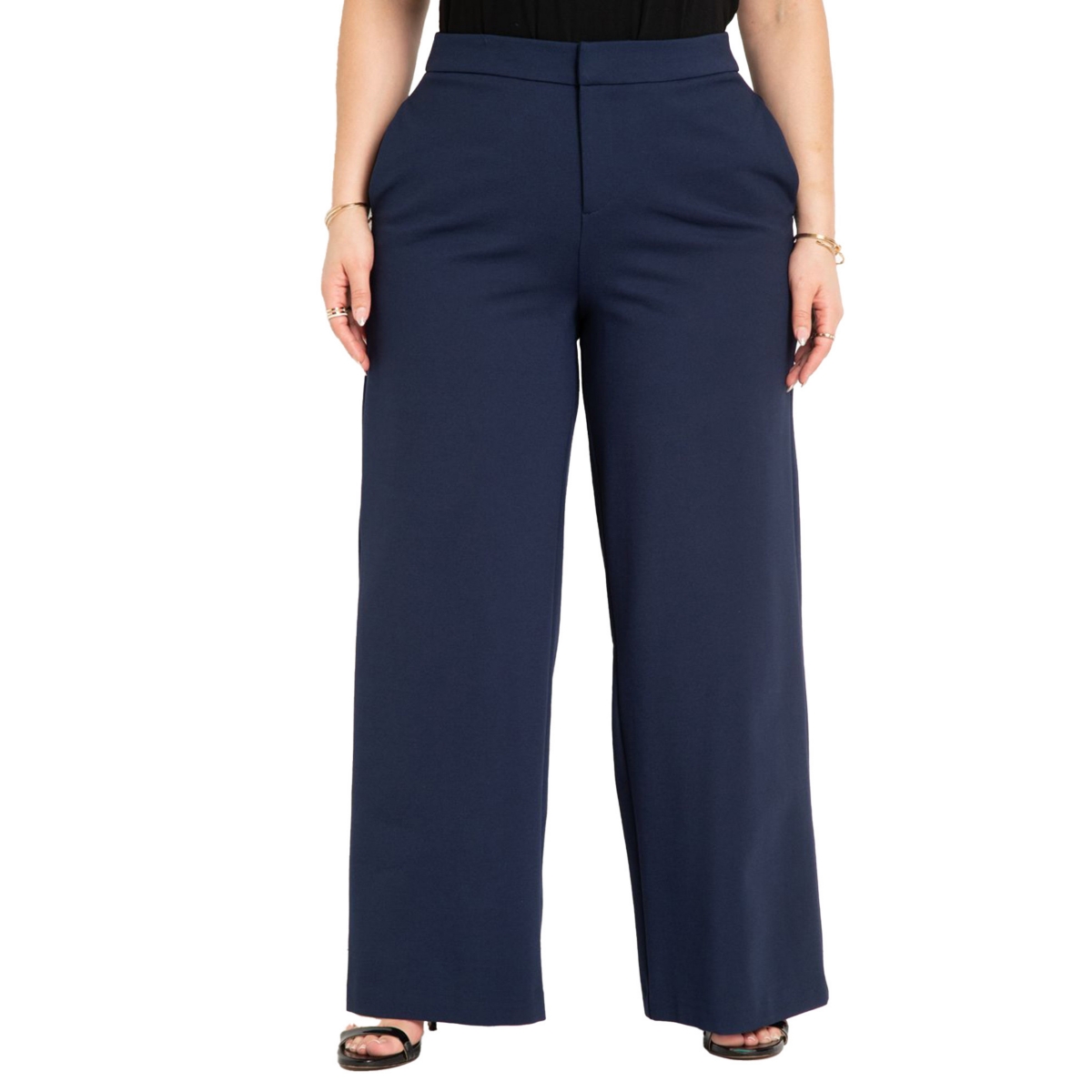 Plus Size The Ultimate Stretch Wide Leg Pant - Maroon banner