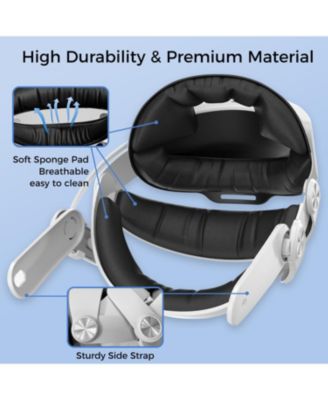 Meta Quest 2 Head Strap w/ 6000mAh Battery- 4Hr extra- Comfort /Adjust