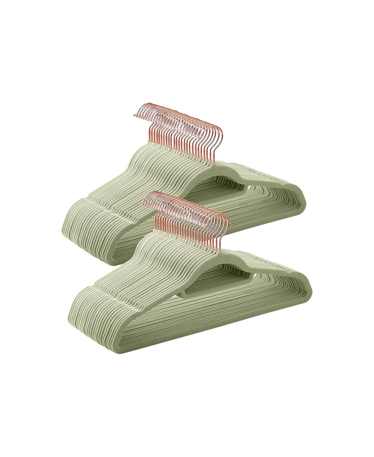 Slickblue Non-Slip Velvet Hangers with Swivel Hooks, Pack of for Coats, Shirts, and Trousers