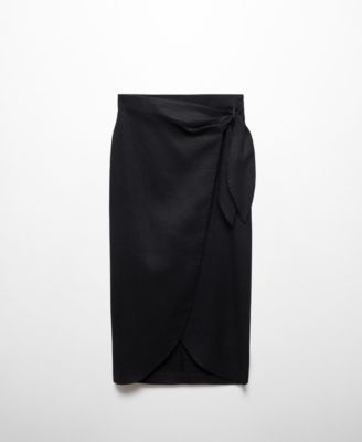 Women's Bow Linen Skirt