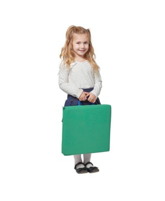 SoftZone Floor Cushions, Round, Assorted, 6-Piece