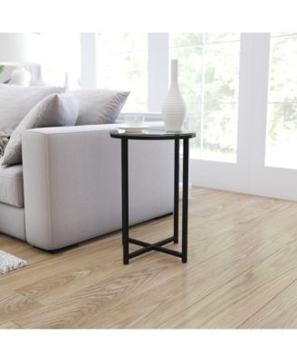 Fairdale End Table With Round Cross Brace Frame