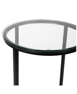 Fairdale End Table With Round Cross Brace Frame