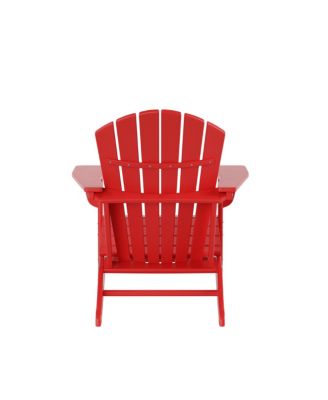All-Weather Contoured Outdoor Poly Adirondack Chair (Set of 2)