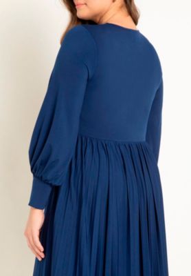 Women's Knot Front Pleated Skirt Dress