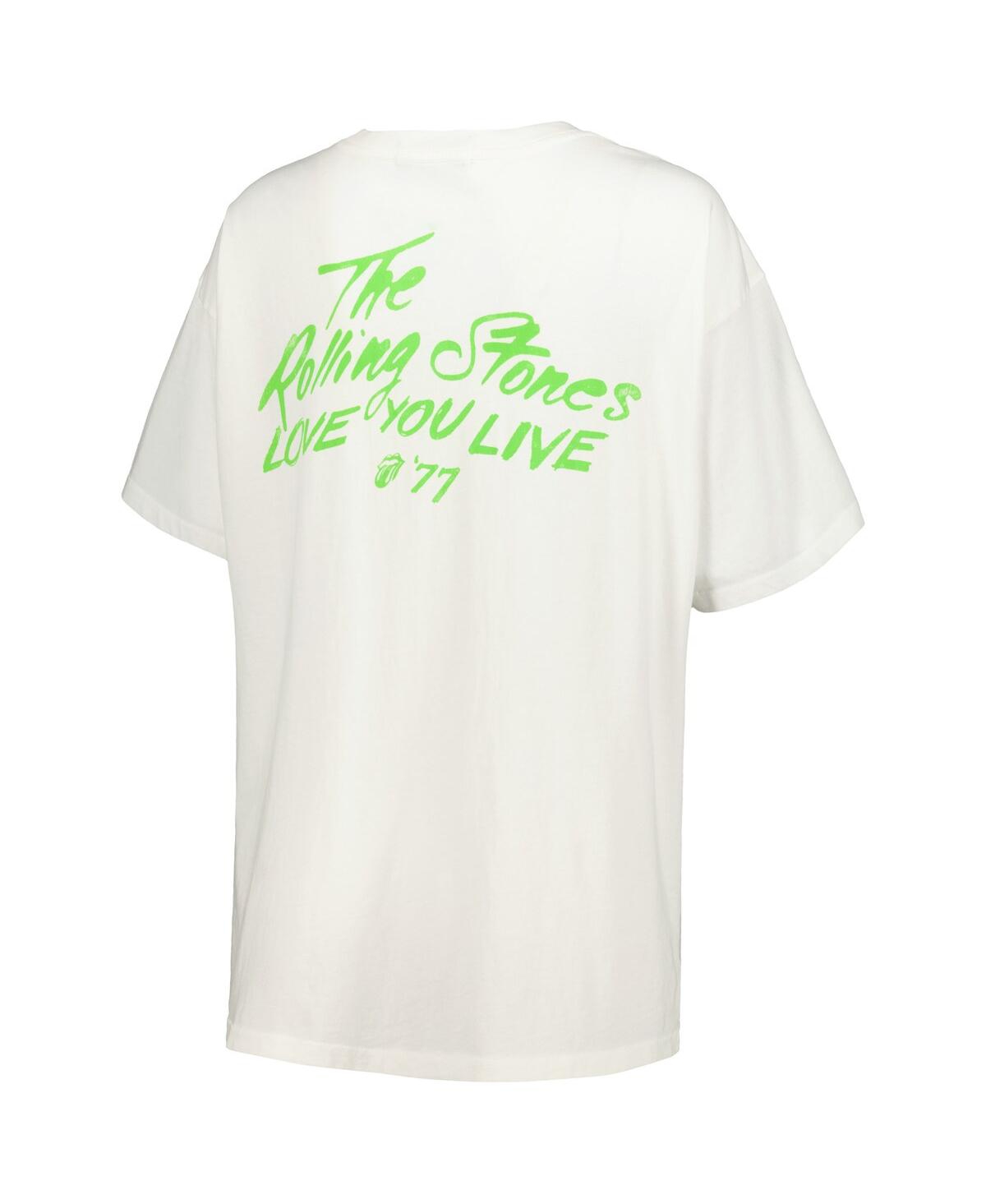 Daydreamer Women'sRolling Stones Love You Live '77 T-Shirt - White