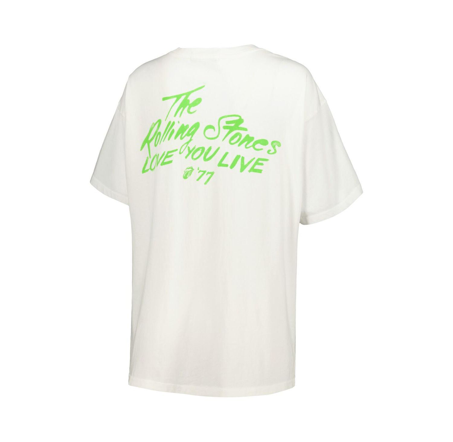 Women's White Rolling Stones Love You Live '77 T-Shirt