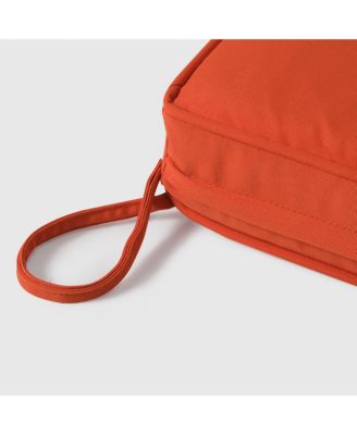 Outdoor Patio Furniture Seat Chair Square Cushions with Piping. Set of 2, 20" x 19"