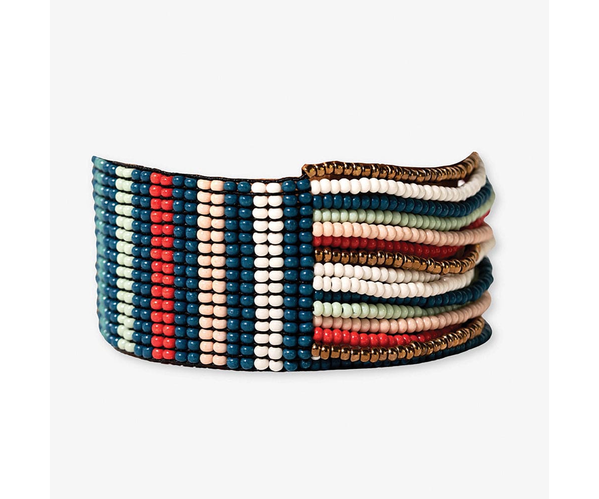 Ink + Alloy Charlie Half Woven Beaded Stretch Bracelet - Amsterdam