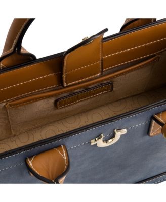 Modern Edge Suede Tote