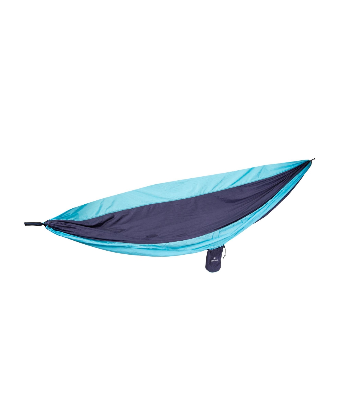 Double Nylon Hammock - Navy/Light Blue - Blue