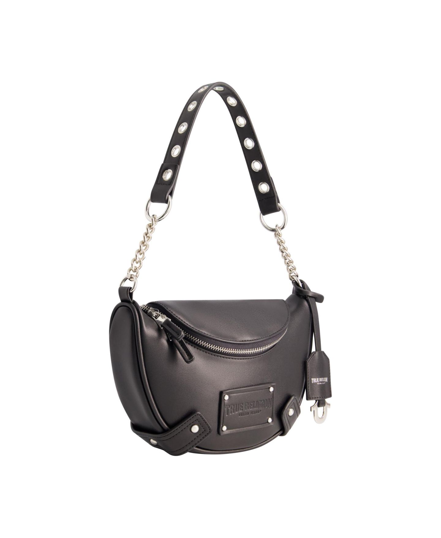 Женская сумка True Religion Chain Handle Hobo, цвет: Чёрный — фото 2