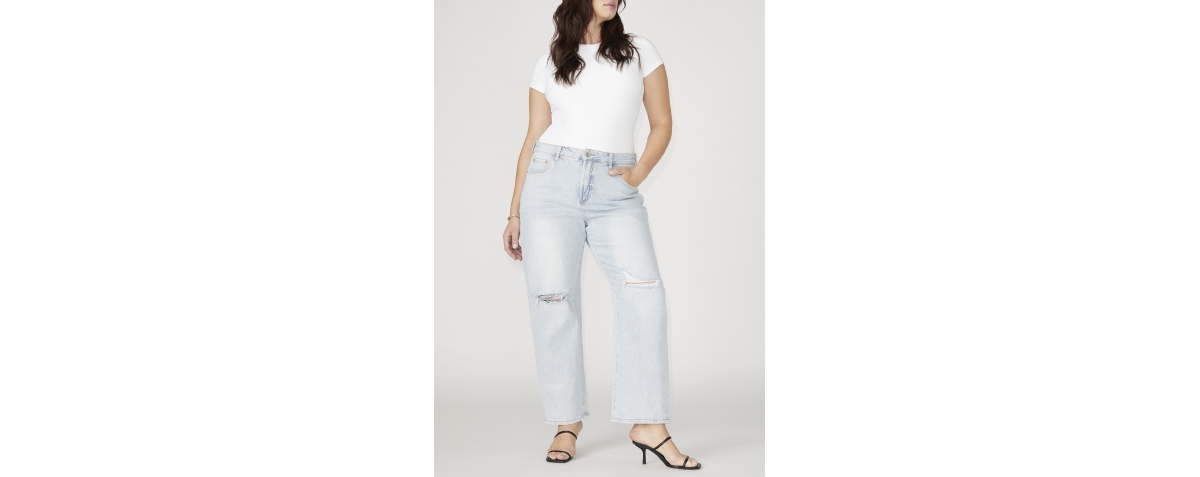 Eloquii Plus Size The Naomi Comfort Stretch Straight Leg Jean