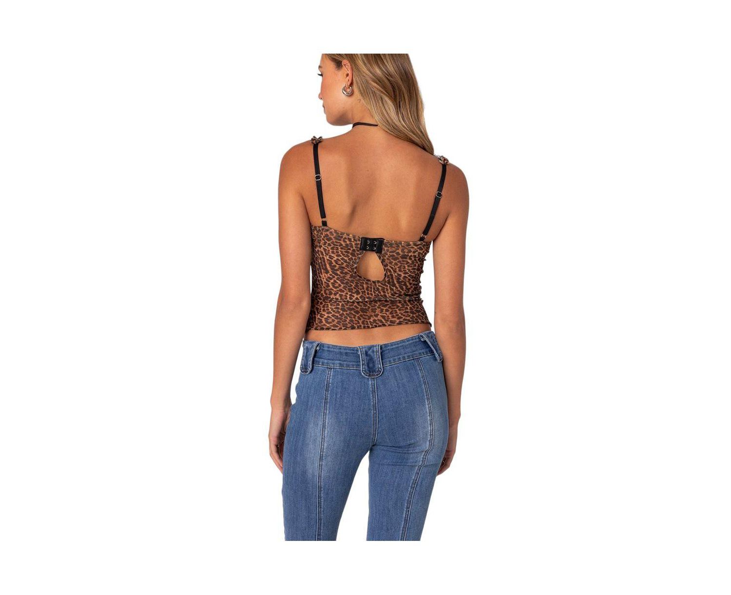 Women's Lidia Sheer Mesh Bra Top