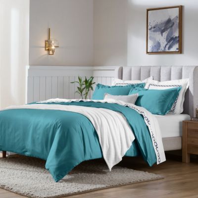 650-Thread Count Egyptian Cotton Solid Luxury 3-Pc. Duvet Cover Set, King/California King