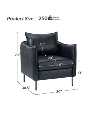 Hope Comfy Living Room Armchair with Metal Legs