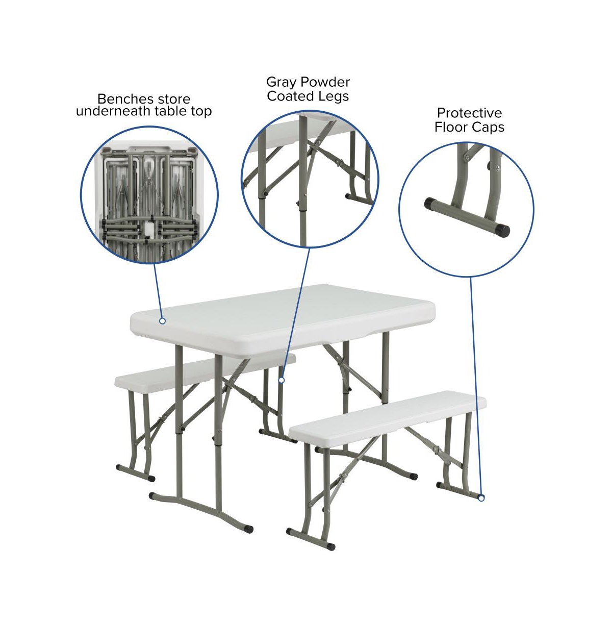 Portable Tailgate And Camping Set With Pop Up Event Canopy Tent Wheeled Case Folding Table Benches