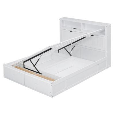 Queen Hydraulic Bed w/ LED & Storage