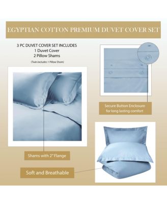 Egyptian Cotton 1000 Thread Count Solid Duvet Cover Set,King/California King