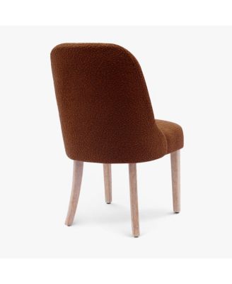 Mid-Century Modern Upholstered Boucle Dining Chair