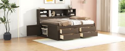 Full Daybed with Cabinets & Drawers