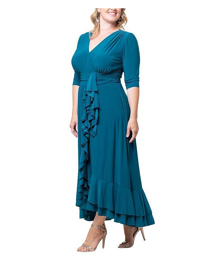 Veronica Ruffled Evening Gown - Plus