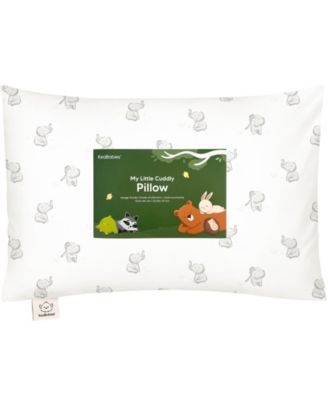 Cuddly Toddler Pillow with Pillowcase, 13X18 Kids Pillow for Sleeping, Small Travel Pillows, Nursery Pillow