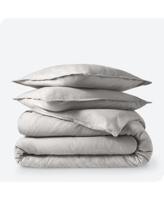 90" x 90"Bare Home Cotton Flannel Full/Queen Duvet Cover Set