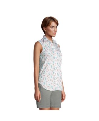 Women's No Iron Supima Cotton Sleeveless Shirt