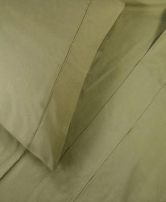 300-TC Crisp Cotton Percale Deep Pocket Sheet Set, Queen