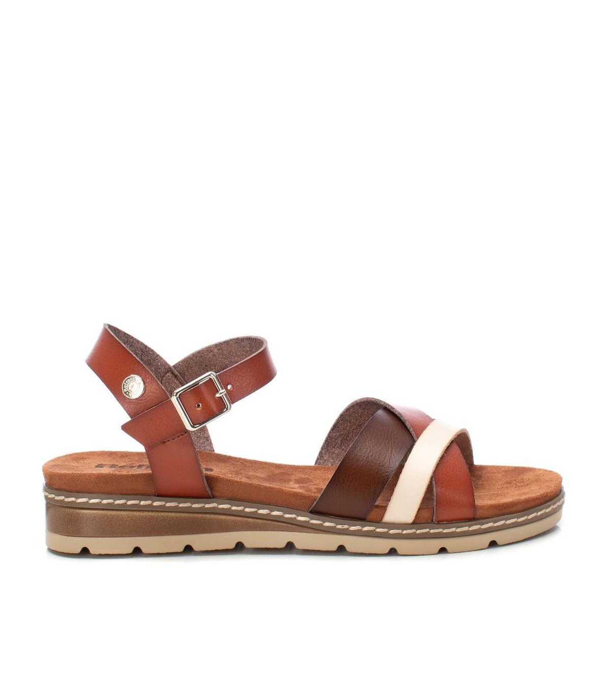 Women's Flat Strappy Sandals By Xti - Ice