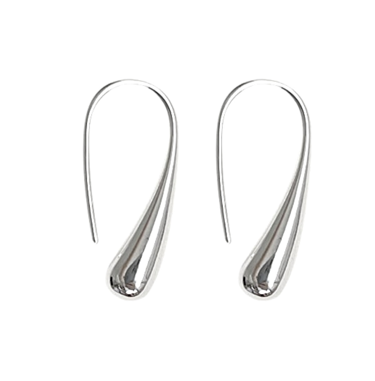 Exquisite Sterling Silver Plated Teardrop Earrings: Timeless Elegance for Every Occasion - Silver