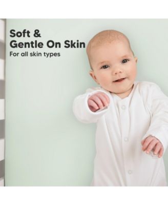 2pk Soothe Fitted Crib Sheets Neutral, Baby Crib Sheets, Fits Standard Nursery Baby Mattress