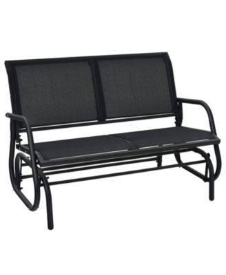 SUGIFT Swing Glider Chair 48 Inch Loveseat Rocker Lounge Backyard