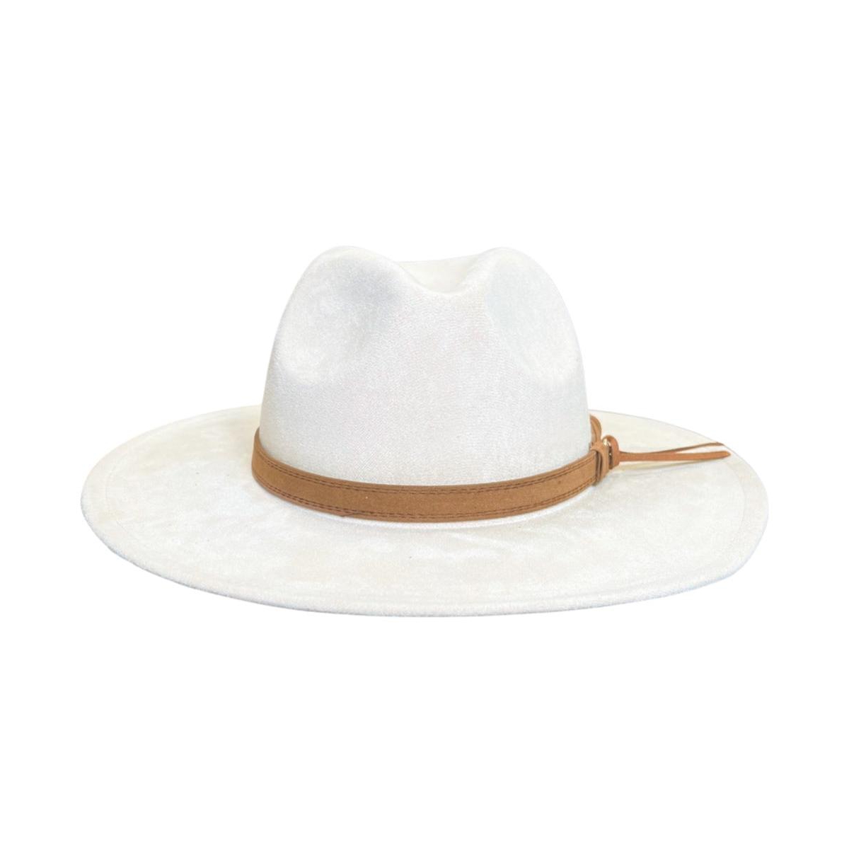Women s Wide Brim Hat - Off White - Medium beige