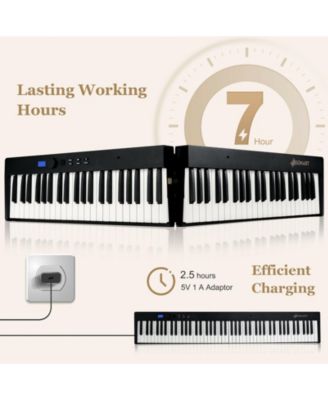 88-Key Foldable Digital Piano with MIDI and Wireless BT