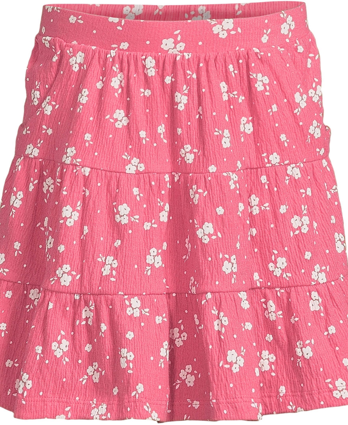 Lands' End Girls Knit Gauze Tiered Skirt