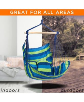 Hanging Rope Hammock Chair Swing Seat
