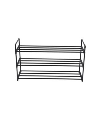 3-Tier Shoe Rack Metal Shoe Tower Shelf Storage Organizer Cabinet Hold up to 15 Pairs Shoes