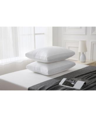 Maxi 100% Cotton Down Alternative Vacuum Packed Pillows – White (2 Pack)