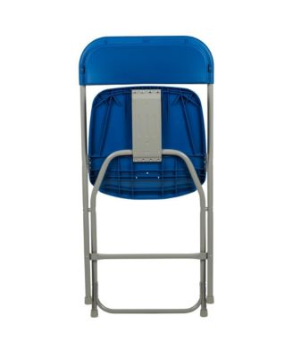 Set Of 10  650 Llb Weight Capacity  Plastic Stackable Folding Plastic Chairs